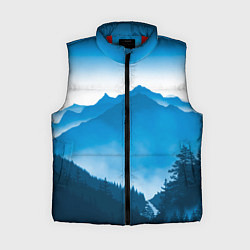 Женский жилет Горы Лес, цвет: 3D-красный