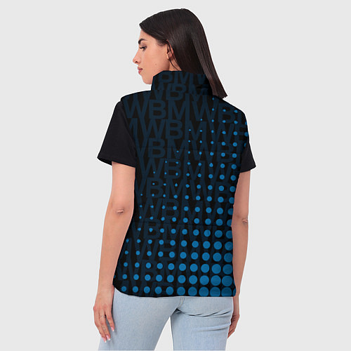 Женский жилет Bmw Паттерн / 3D-Черный – фото 4