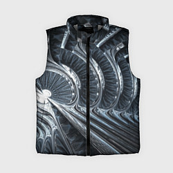 Женский жилет Фрактальный абстрактный паттерн Броня Fractal Abst