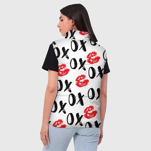 Женский жилет ПОЦЕЛУЙЧИКИ ХОХО / 3D-Светло-серый – фото 4