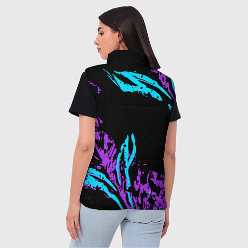 Женский жилет Berserk bleck mask neon / 3D-Светло-серый – фото 4