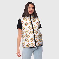 Женский жилет Пищевая сода, цвет: 3D-светло-серый — фото 2