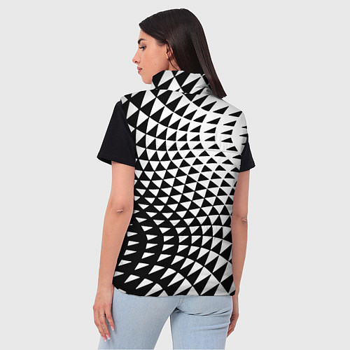 Женский жилет Минималистический авангардный паттерн / 3D-Красный – фото 4