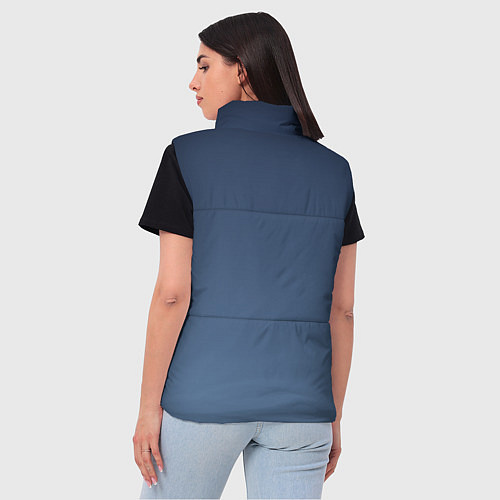 Женский жилет Gradient Dark Blue / 3D-Черный – фото 4