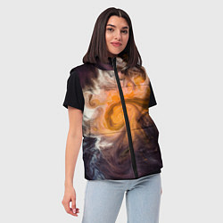 Женский жилет Неоновые краски - Оранжевый, цвет: 3D-красный — фото 2