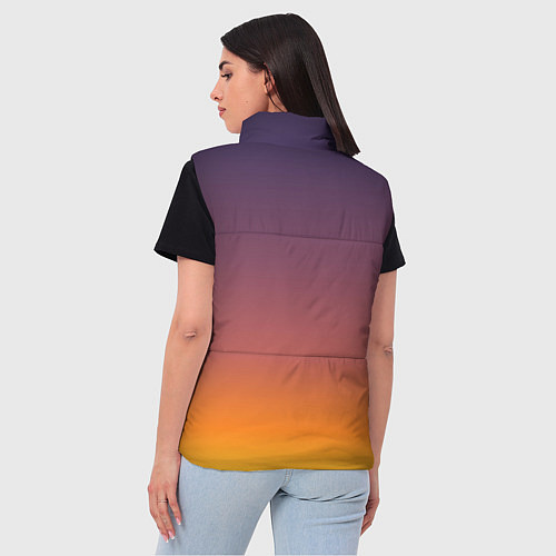 Женский жилет Sunset Gradient / 3D-Черный – фото 4