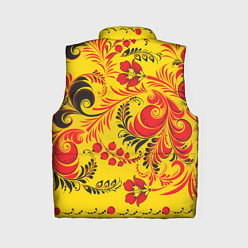 Женский жилет Хохломская Роспись Цветы / 3D-Светло-серый – фото 2