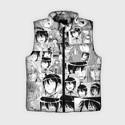 Женский жилет Tsuki ga Michibiku Isekai Douchuu pattern, цвет: 3D-черный