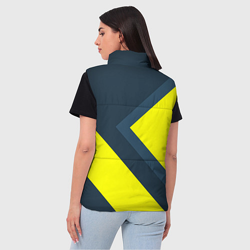 Женский жилет Геометрическая Стрелка / 3D-Черный – фото 4