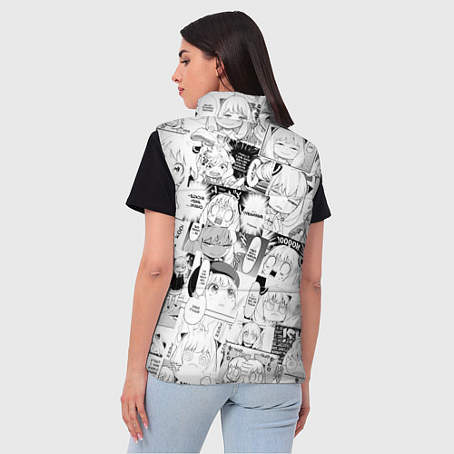 Женский жилет Spy Family Heh Семья Шпиона Анечка Фоджер / 3D-Черный – фото 4