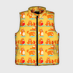 Женский жилет NAUGHTY PLAYFUL KITTENS, цвет: 3D-красный