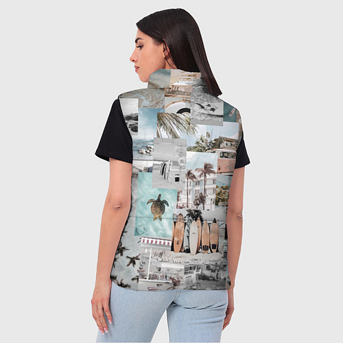 Женский жилет Aloha surfing / 3D-Светло-серый – фото 4