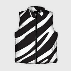 Женский жилет Анималистичный рисунок зебра