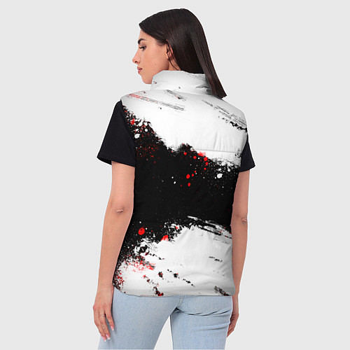 Женский жилет БЕРСЕРК : Спортивная форма - Клеймо жертвы / 3D-Черный – фото 4