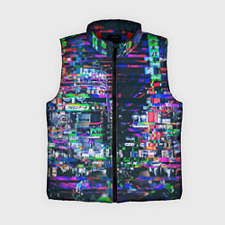 Женский жилет Ночной город - glitch