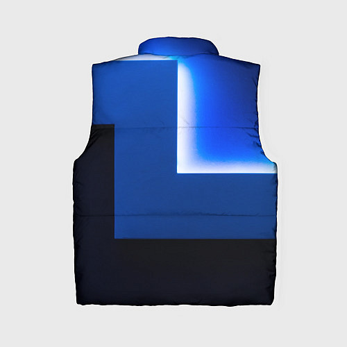 Женский жилет Абстрактные геометрические фигуры - Cиний / 3D-Светло-серый – фото 2