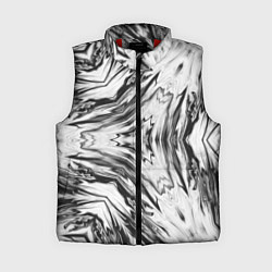 Женский жилет Черно-белый абстрактный узор Трио