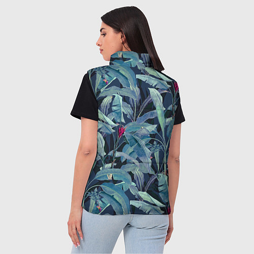 Женский жилет Фиолетовые Банановые Джунгли / 3D-Красный – фото 4