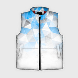 Женский жилет Исчезающие серо-голубые полигоны