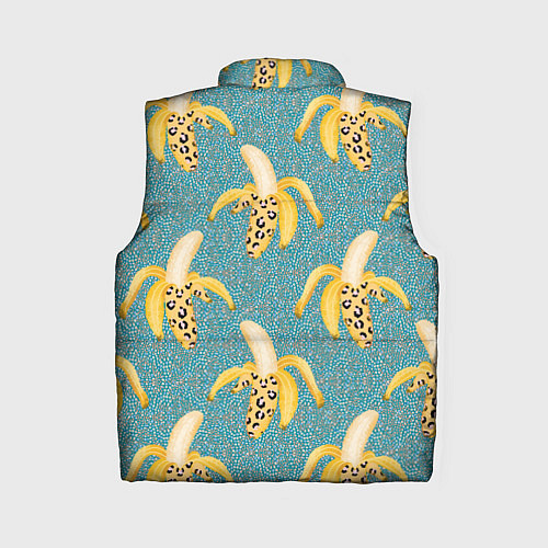 Женский жилет Леопардовый банан паттерн / 3D-Светло-серый – фото 2
