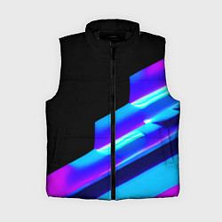 Женский жилет Яркие неоновые линии, цвет: 3D-черный