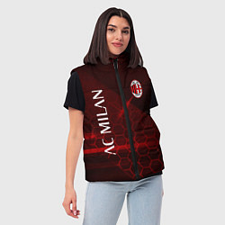 Женский жилет Ac milan Соты, цвет: 3D-светло-серый — фото 2