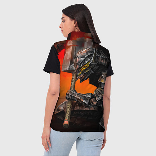 Женский жилет Берсерк Гатс Замах Мечом / 3D-Красный – фото 4