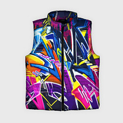 Женский жилет Крутое экспрессивное граффити, цвет: 3D-красный