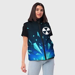 Женский жилет Fallout взрыв частиц, цвет: 3D-черный — фото 2