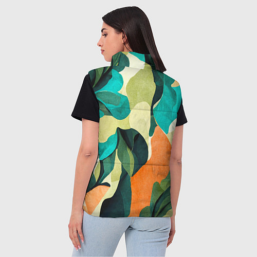 Женский жилет Multicoloured camouflage / 3D-Черный – фото 4