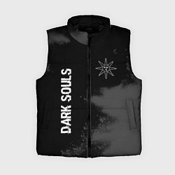 Женский жилет Dark Souls glitch на темном фоне: символ и надпись, цвет: 3D-черный