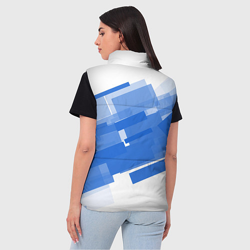 Женский жилет Геометрия в синем / 3D-Светло-серый – фото 4