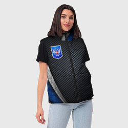 Женский жилет Black & blue Russia, цвет: 3D-красный — фото 2
