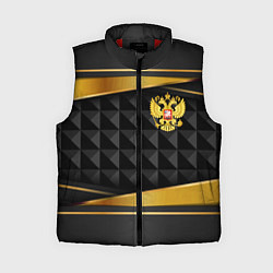 Женский жилет Gold & black - Russia, цвет: 3D-красный