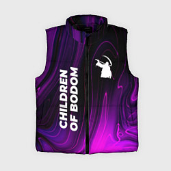 Женский жилет Children of Bodom violet plasma, цвет: 3D-черный