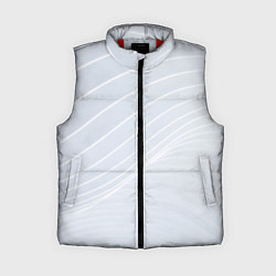 Женский жилет Серый фон и белые линии