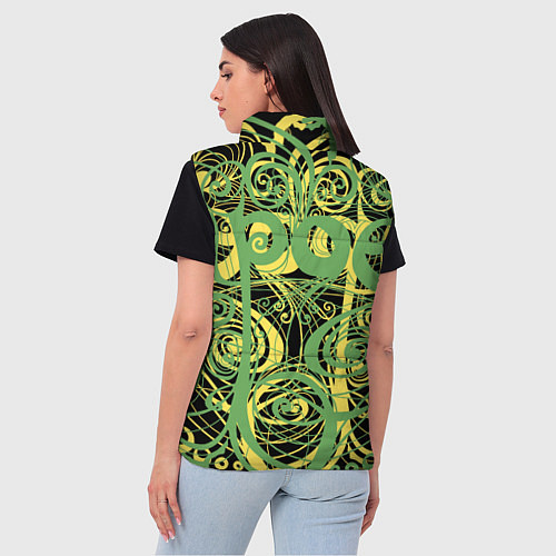 Женский жилет Capoeira pattern / 3D-Черный – фото 4