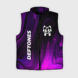 Женский жилет Deftones violet plasma, цвет: 3D-черный