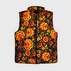 Женский жилет Хохлома роспись