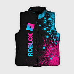 Женский жилет Roblox - neon gradient: по-вертикали, цвет: 3D-черный
