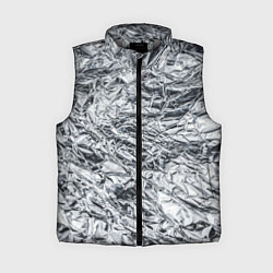 Женский жилет Фольга и серебро в модном дизайне, цвет: 3D-светло-серый