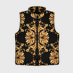 Женский жилет Золотая гжель модные цветы