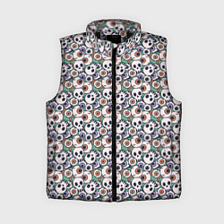 Женский жилет Череп и глаз, цвет: 3D-черный