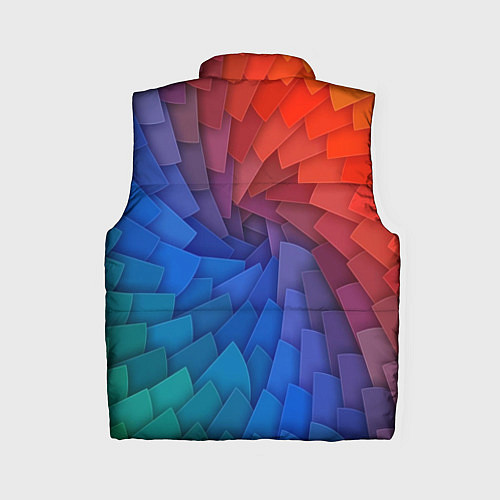 Женский жилет Листы цветной бумаги / 3D-Светло-серый – фото 2