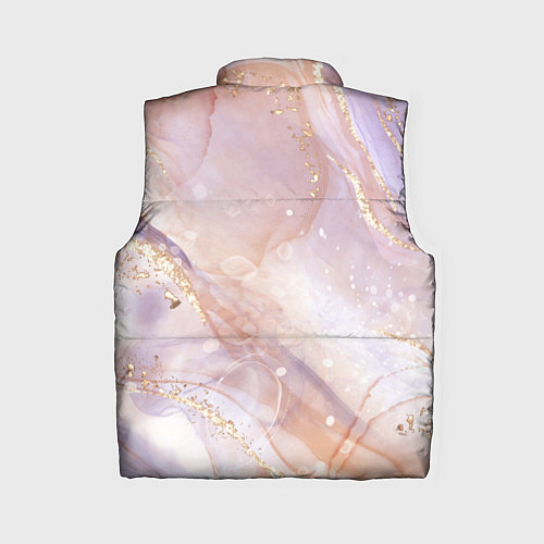 Женский жилет Бежевый с золотом мрамор / 3D-Светло-серый – фото 2