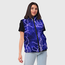 Женский жилет Многочисленные молнии, цвет: 3D-черный — фото 2