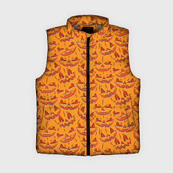Женский жилет Halloween Pumpkin Pattern, цвет: 3D-светло-серый