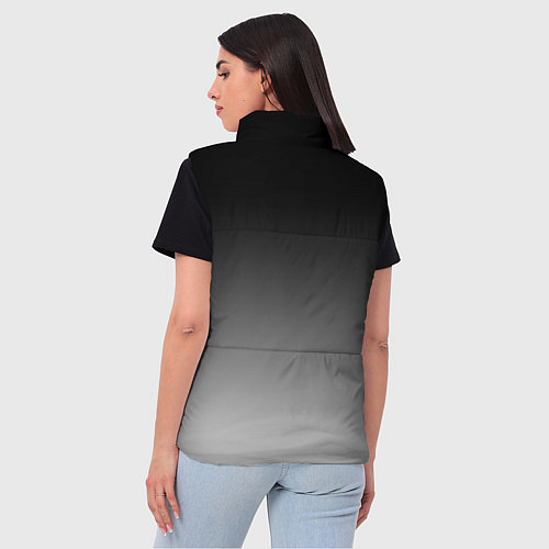 Женский жилет Серый градиент / 3D-Красный – фото 4