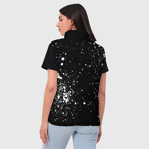 Женский жилет Тетрадь смерти брызги / 3D-Черный – фото 4