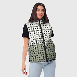 Женский жилет Halloween Symbols, цвет: 3D-красный — фото 2